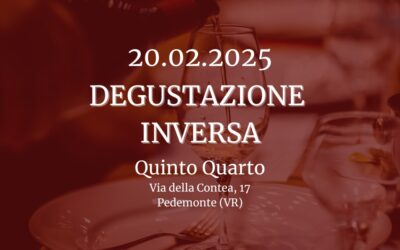 DEGUSTAZIONE INVERSA – Quinto Quarto Wine Restaurant
